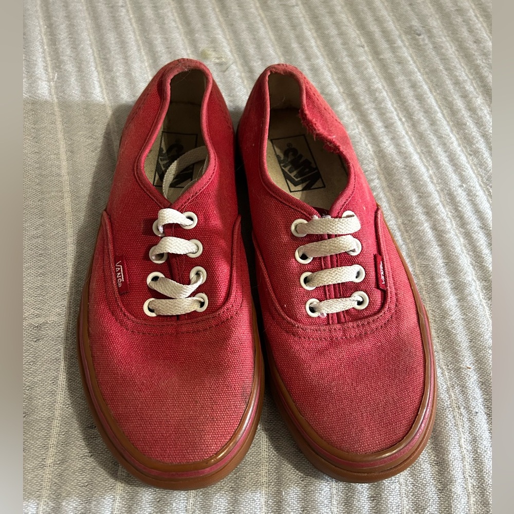 Red Vans Sneakers unisex